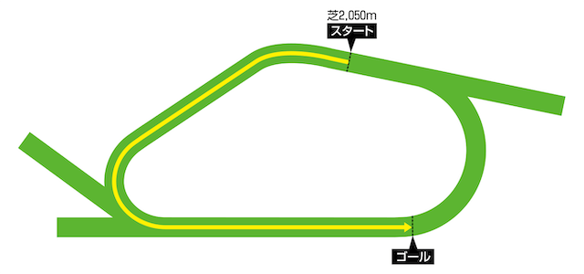 ヨーク競馬場2050m