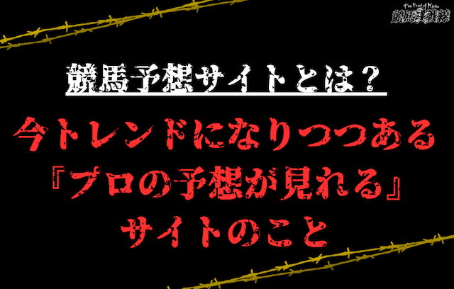 競馬予想サイトとは？