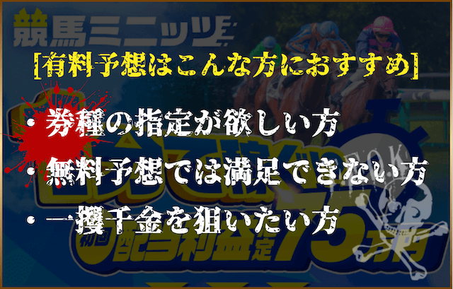 競馬ミニッツ有料予想おすすめの方