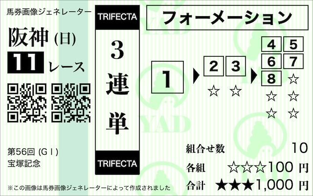 三連単フォーメーション10点_的中率重視